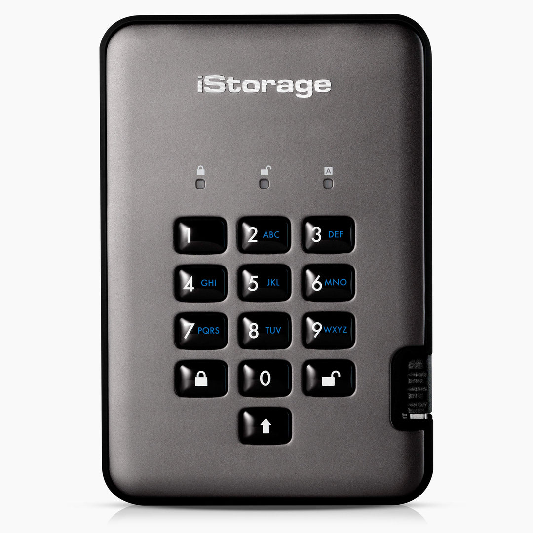 iStorage diskAshur Pro2 SSD 4TB Externe Festplatte, FIPS Level 3 Zertifiziert, SSD 4TB