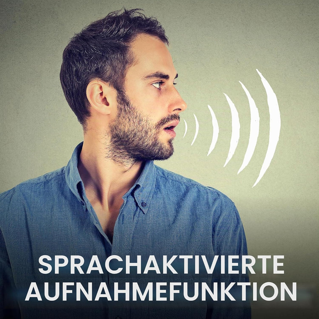 KODAK Hohe Intensität VRC550 digitaler Voice Recorder | Sprachgesteuertes wiederaufladbares Mini Dik