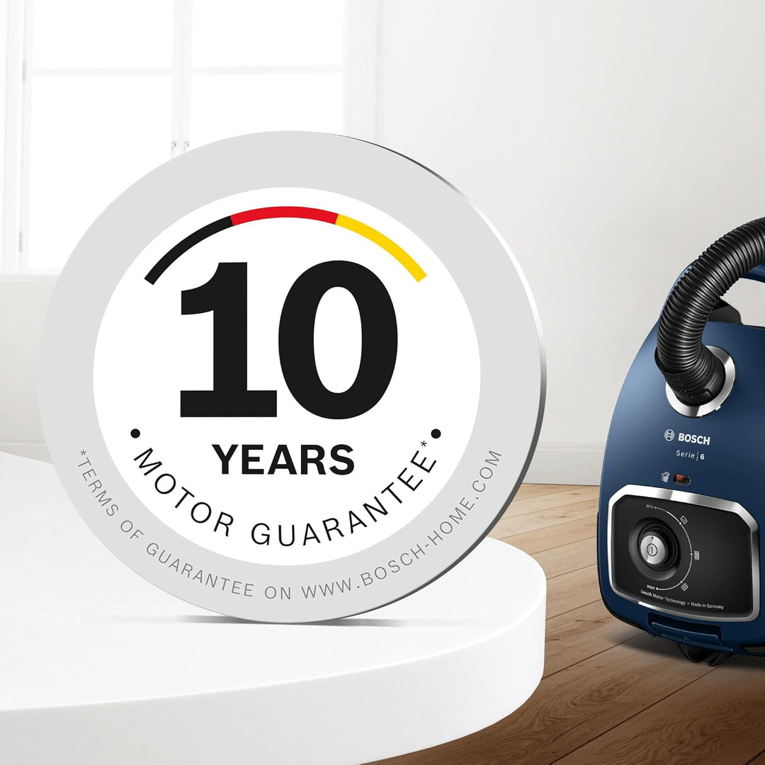 Bosch BGB6X300 Staubsauger mit Beutel, 4 L, 600 W, HEPA Filter, 75dB, 12 Meter Kabel