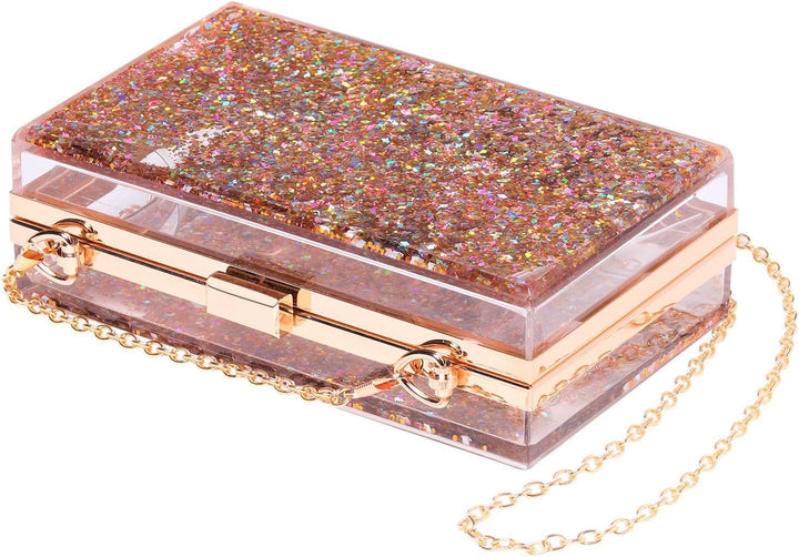 JeVenis Transparente Abendtaschen Transparente Kupplung Klarer Geldbeutel Clear Clutch Acryl Durchsi