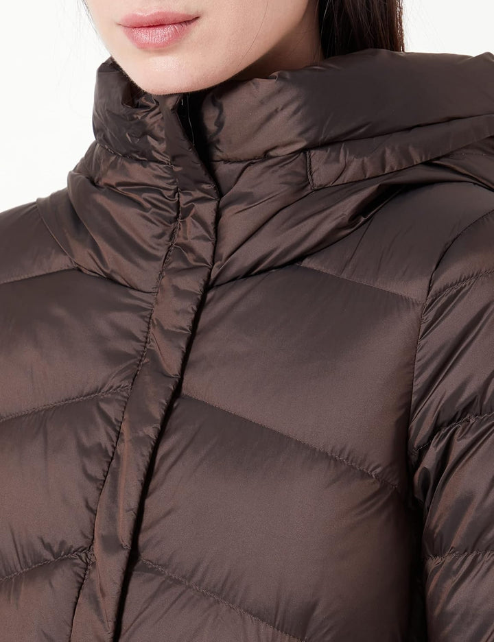 Geox Damen W Adrya Down Coat 54 Dark Pinecone Brown, 54 Dark Pinecone Brown