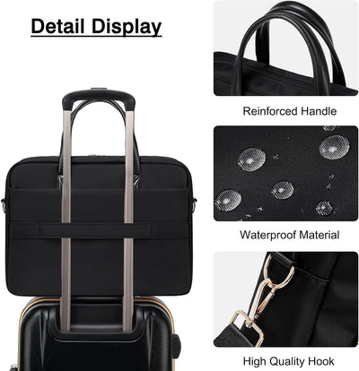 FANDARE Laptop Handtasche Damen Aktentasche Shopper Damentasche Henkeltaschen Schultertaschen Umhäng