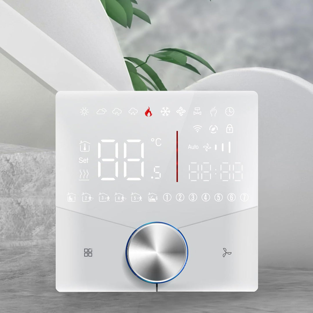 Klimaanlage Controller WiFi Thermostat Programmierbar Touchscreen Digitalanzeige 2-Rohr System 5+2 T