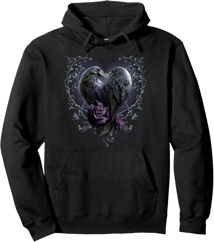 Spiral Original - Rabe Herz - Gothic Ravens Pullover Hoodie