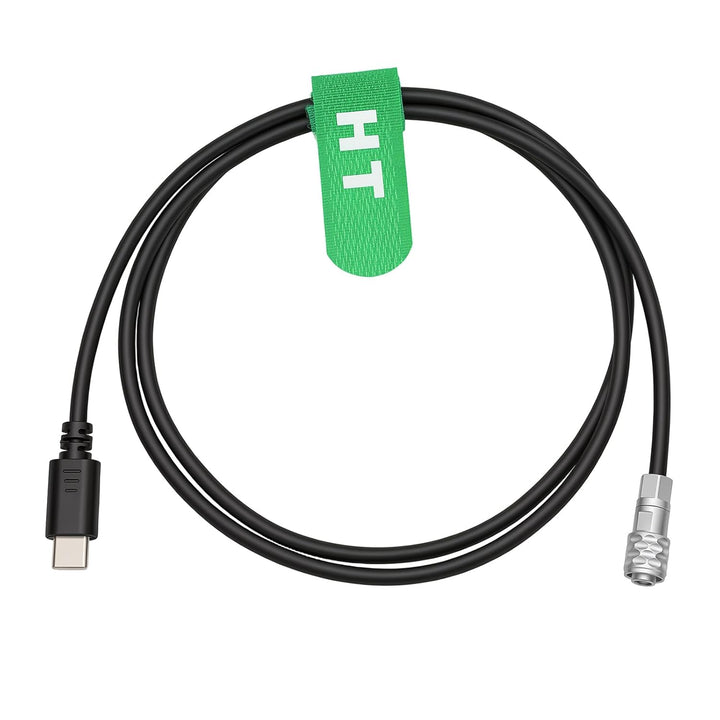 HangTon USB C-Stromkabel für PD Power Bank/DJI RS2 zu Blackmagic Design BMPCC Taschenkamera 4K 6K 3'