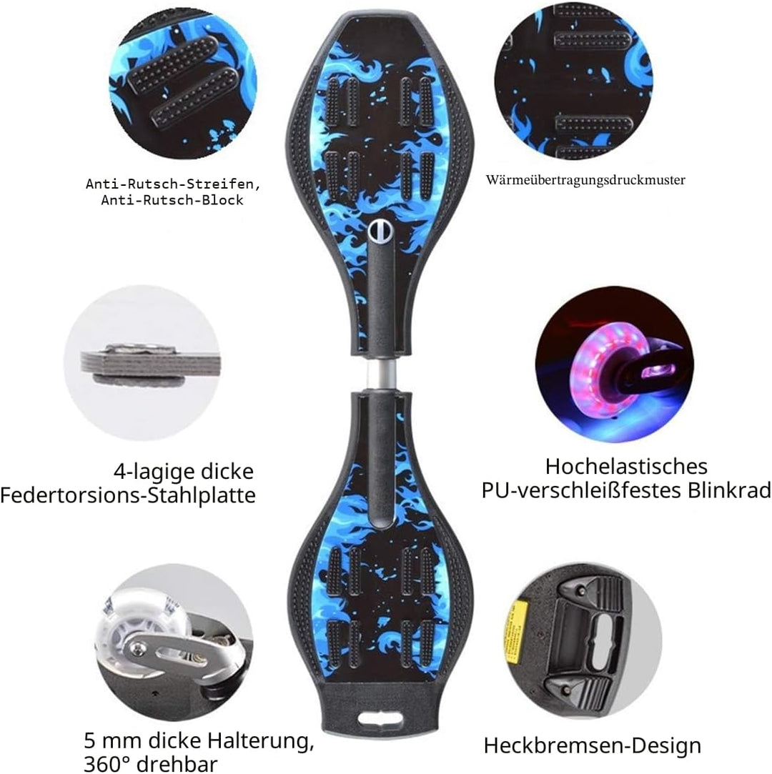 Waveboard Kinder Street Surfen Caster Torsion Skateboard Double Decks Casterboards für Wave/Surf Wav