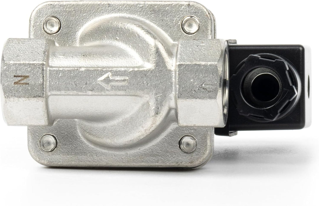 U.S. Solid 1/2" Magnetventil - Edelstahl DC 12V mit Viton-Dichtung, stromlos geschlossen, Anschlussd