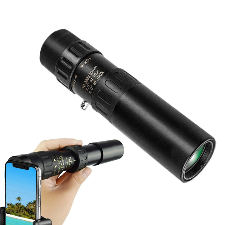 Tragbares Monokular-Teleskop, Nachtsicht-Monokular | 10-300X Handteleskop - Leichtes Monokular für d