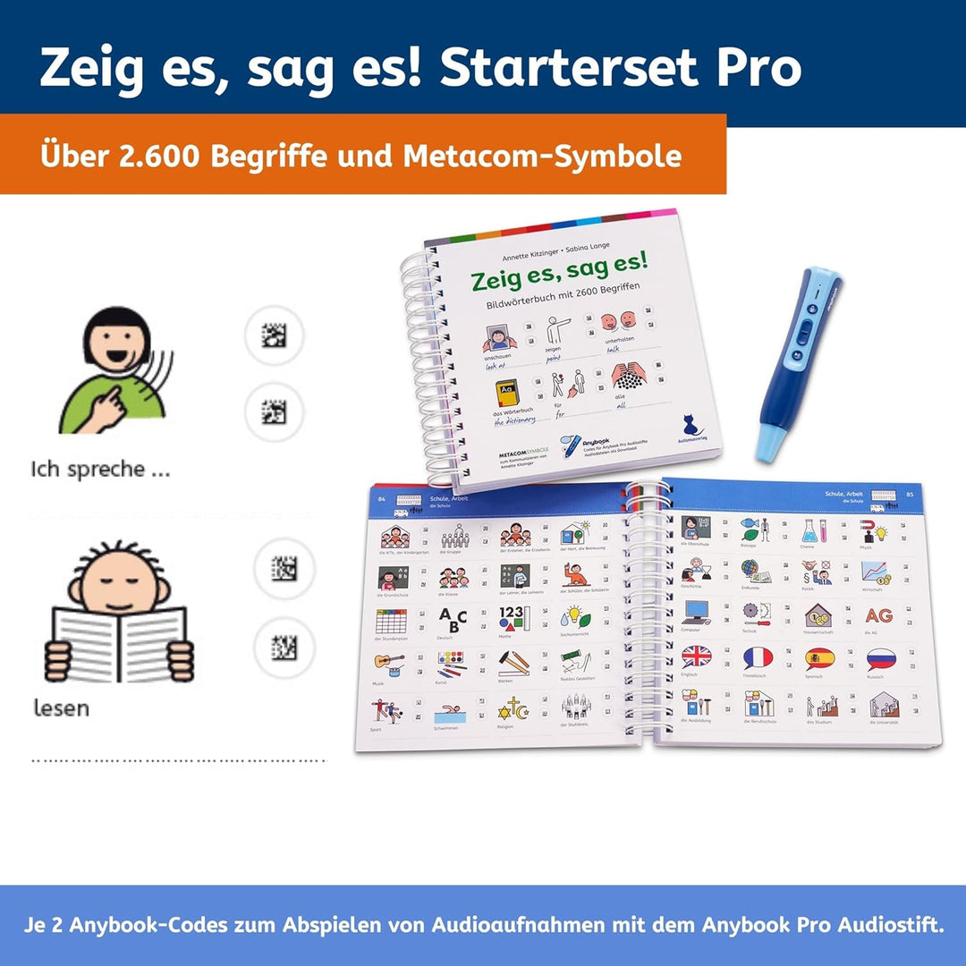 PRO StarterSet Zeig es, Sag es! bestehend aus Audiostift und Bildwörterbuch mit eingedruckten Audioc