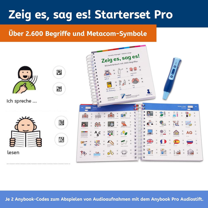 PRO StarterSet Zeig es, Sag es! bestehend aus Audiostift und Bildwörterbuch mit eingedruckten Audioc