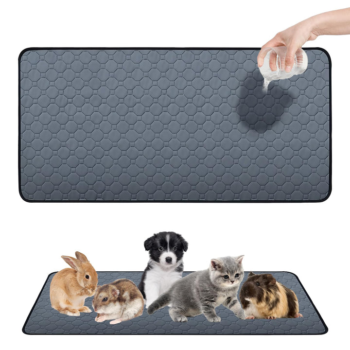 PIPI Pads für Meerschweinchen: 120x60cm Waschbar Saugfähige Unterlagen, Meerschweinchen-PIPI Pads, r