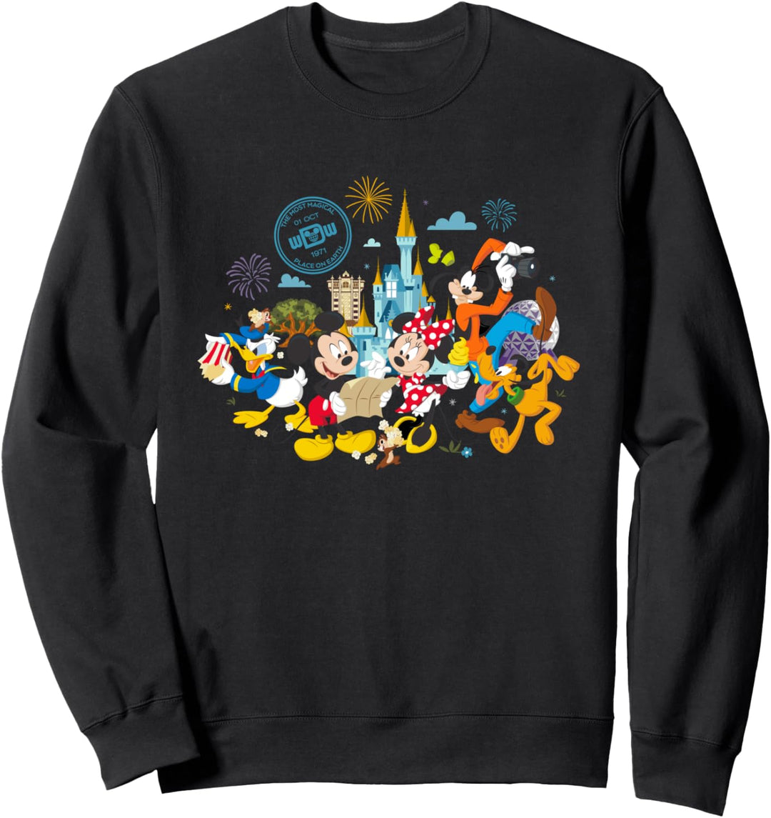 Walt Disney World 50th Anniversary Mickey and Friends Sweatshirt