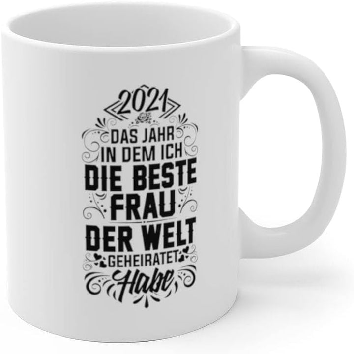 22Feels Set: Hochzeit 2021 Hochzeitstag Tassen für Paare Set Jahrestag Geschenke für Sie und Ihn Bra