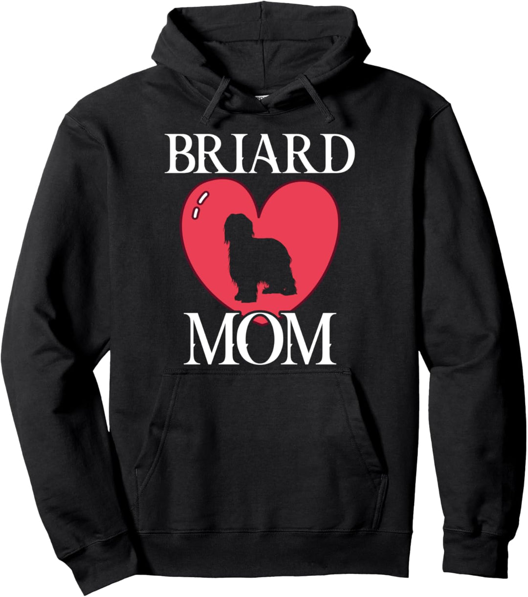 briard mom Hund Hunde Hundemama Pfote Briard Zubehör Pullover Hoodie