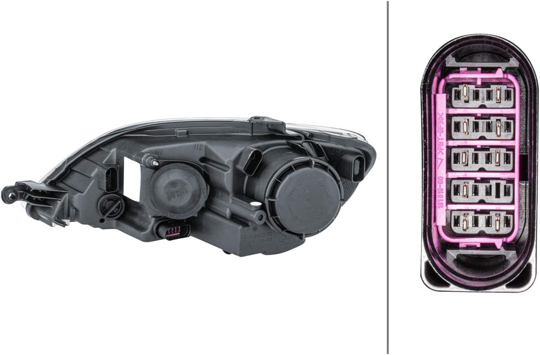 HELLA 1EE 247 013-061 Halogen-Hauptscheinwerfer - rechts - für u.a. VW Golf Plus (5M1, 521), Rechts
