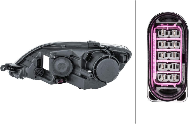 HELLA 1EE 247 013-061 Halogen-Hauptscheinwerfer - rechts - für u.a. VW Golf Plus (5M1, 521), Rechts