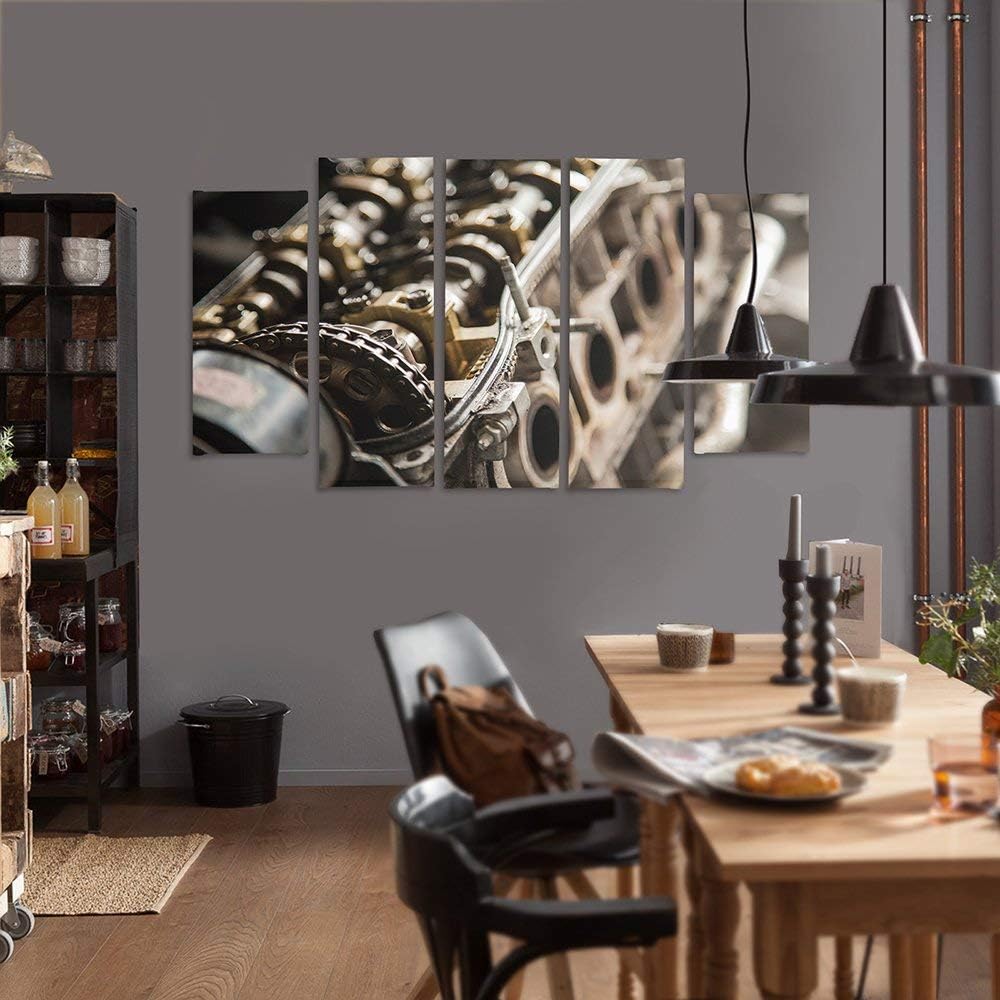 Feeby. Leinwandbild - 5 Teile - Bilder, Wand Bild, Wandbilder, Kunstdruck XXL, 5-Teilig, Typ B, 150x