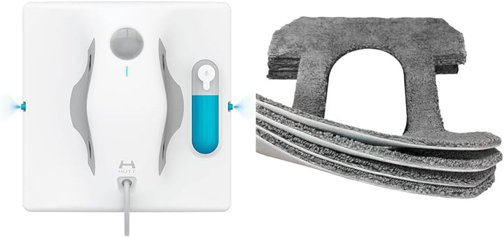 HUTT W8 Fensterputzroboter & Wischroboter (3800Pa Saugleistung, 2-Fach Sprühsystem, 80ml Tank, Auto