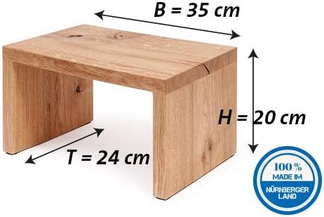 Schemel Eiche massiv; Trittschemel; Multifunktionspodest