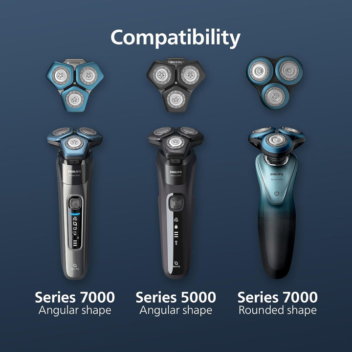 Philips Ersatzscherkopf für elektrische Rasierer der Series 7000 & 5000 (Modell SH71/50) Ersatzscher