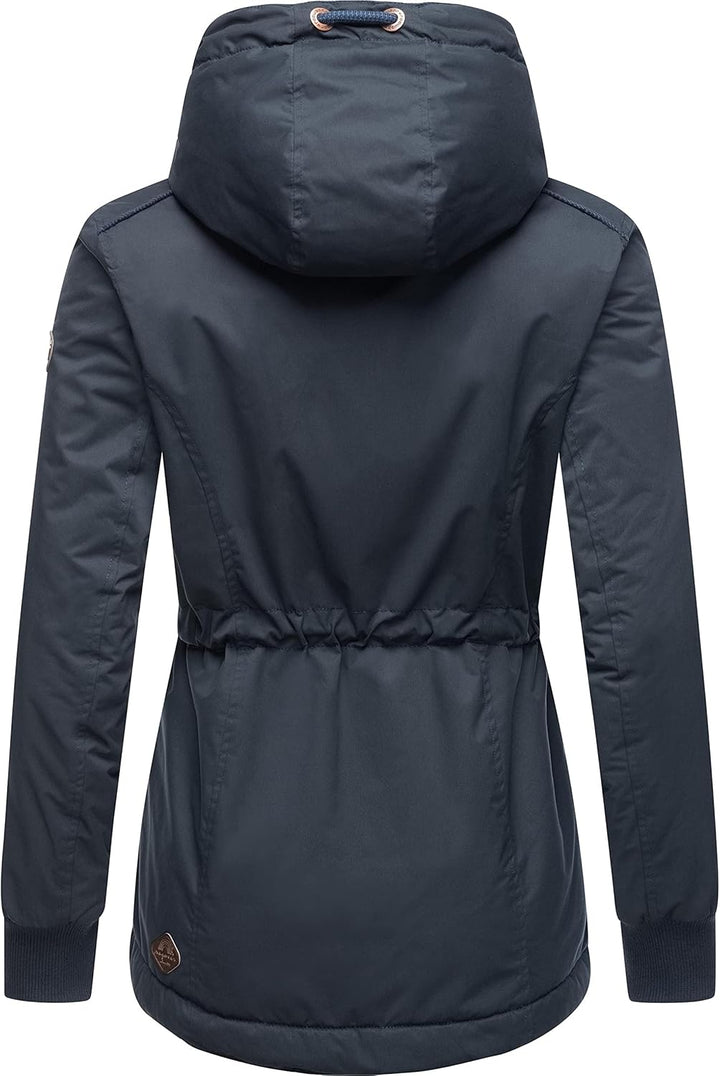 Ragwear Damen Winterjacke Outdoorjacke mit Kapuze YM-Danka XS-6XL XL Navy22, XL Navy22