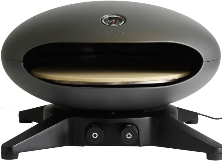 Morsø Forno Spin – Pizzaofen Gas mit rotierendem Pizzastein, Outdoor Ofen für Pizza aus Aluminium, i