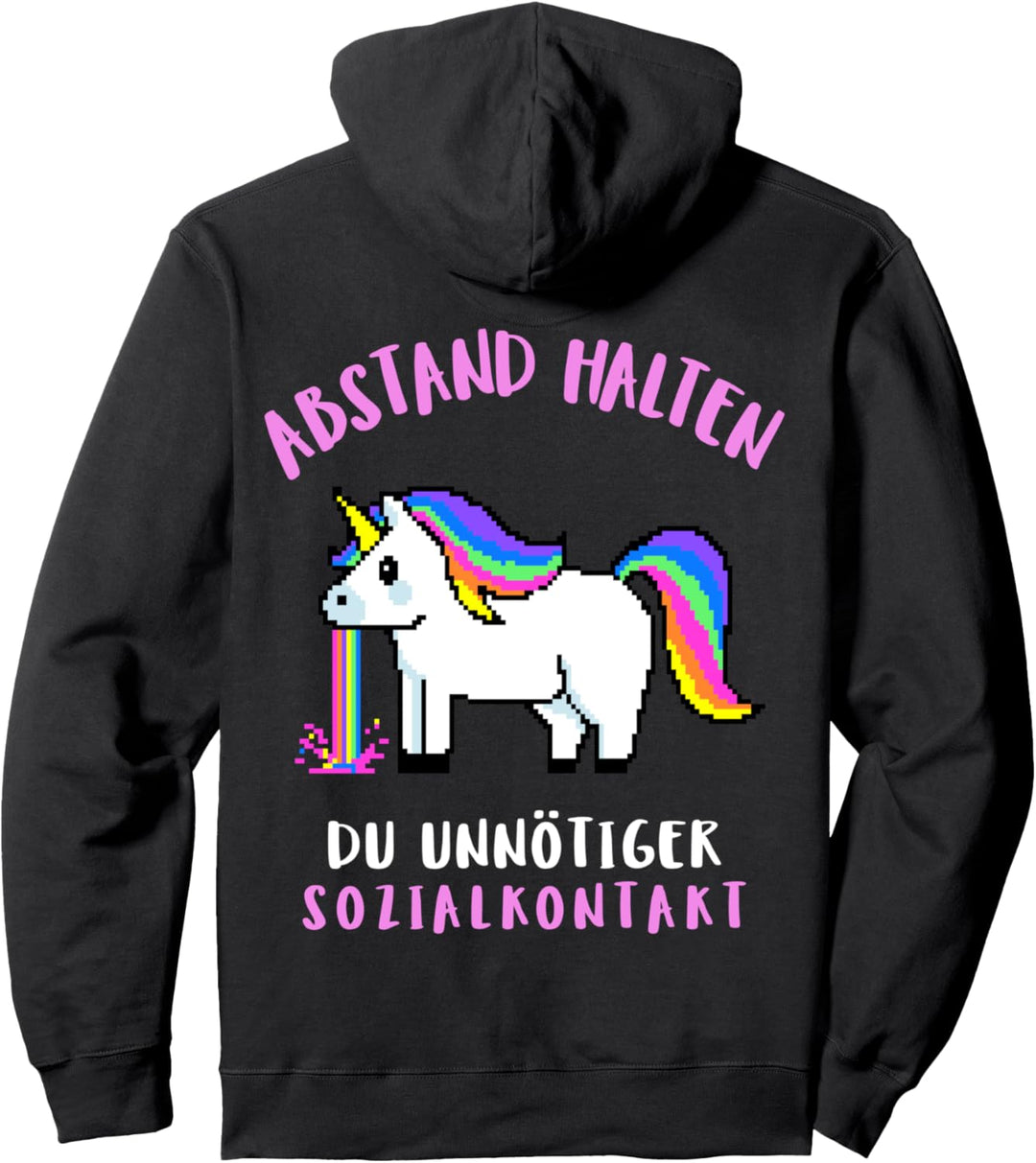 Abstand Halten Du Unnötiger Sozialkontakt Geh Aus Dem Weg Pullover Hoodie
