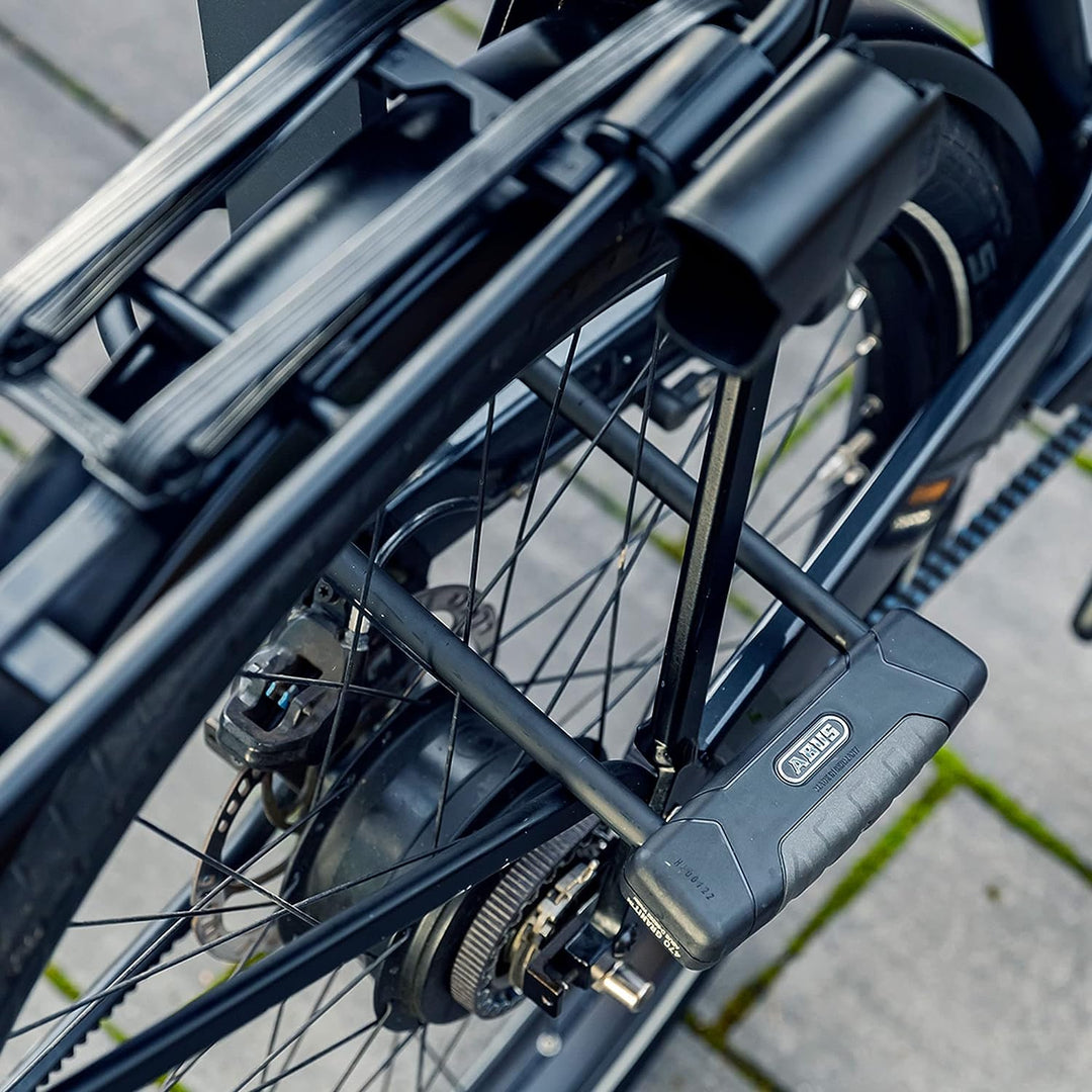 ABUS Bügelschloss Granit Plus 470 + USH470-Halterung - Fahrradschloss mit Parabolbügel - ABUS-Sicher