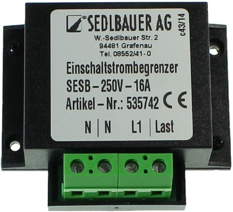 Einschaltstrombegrenzer 230V 16A für Transformatoren Netzteile LED Sedlbauer SESB-535742