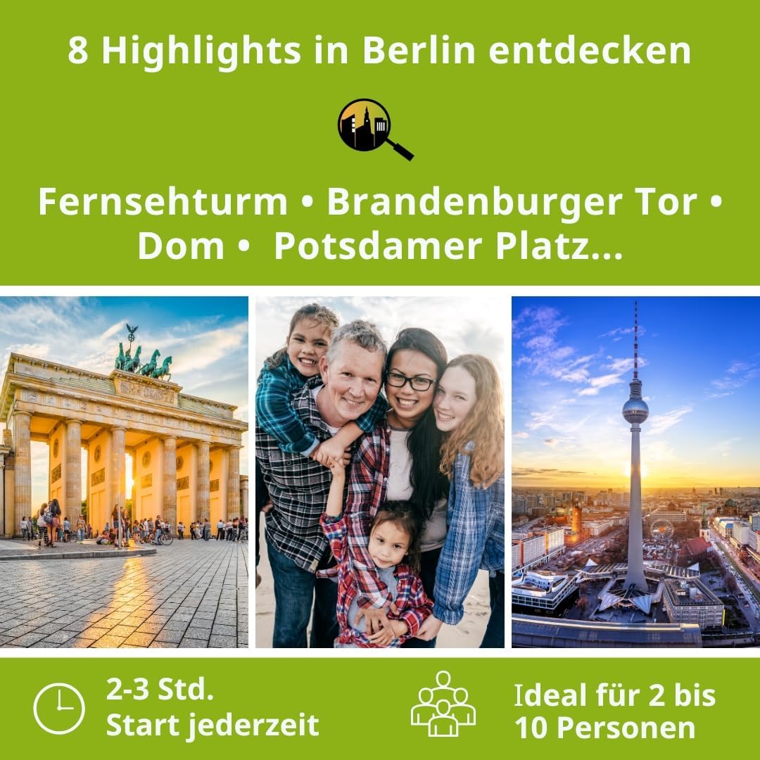 Stadtspiel Schnitzeljagd Berlin Mitte für Familien - Entdeckertour | Familien-Stadtrallye mit Maskot