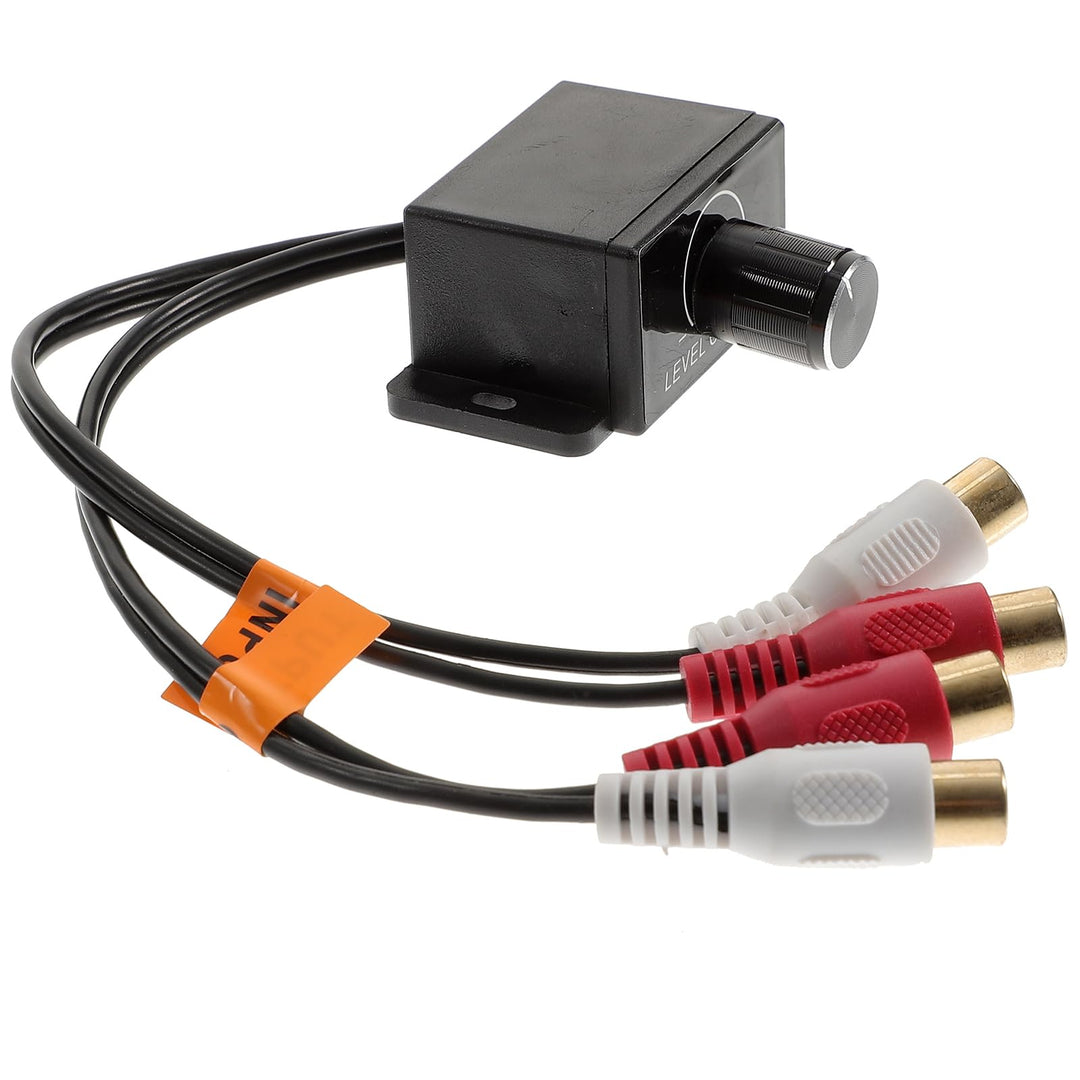 WINOMO Auto Volume Control Knob Remote Verstärker Level Bass Audio Lautstärkeregler mit 2 Cinchsteck