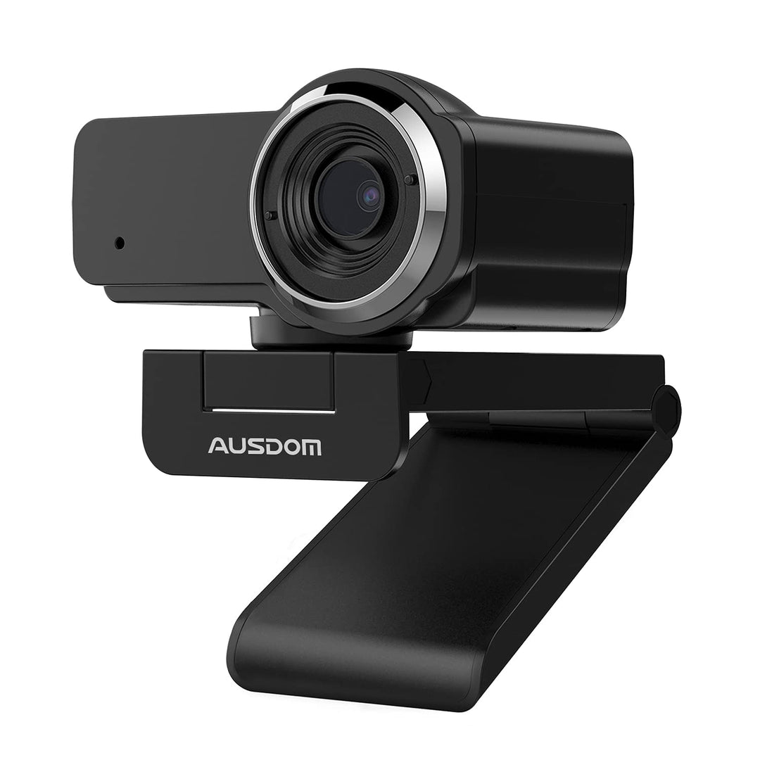 AUSDOM AW635 HD 1080p Webcam mit Mikrofon, Plug &amp; Play USB Streaming Webkamera 60° Weitwinkel mit Lo