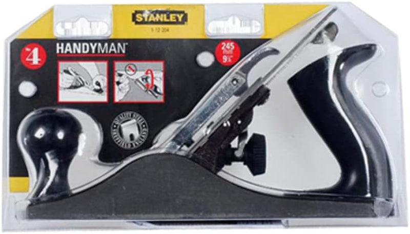 Stanley Handyman Putzhobel (250 mm Eisenlänge, glatte Sohle, geschliffene Seiten, Maulbreite Verände