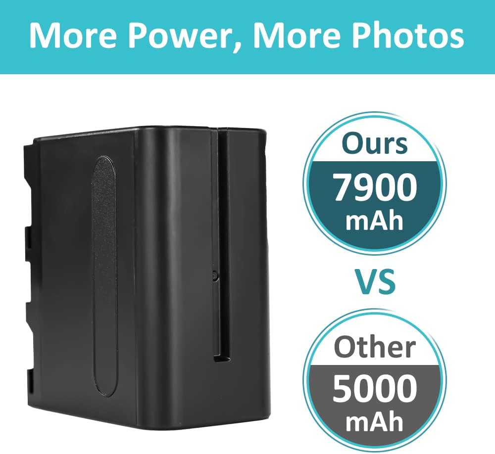 DSTE NP-F970 NP-F950 NP-F930 (7900 mAh/7,4 V) Akku kompatibel mit Sony CCD-TR910, CCD-TR917, CCD-TR9