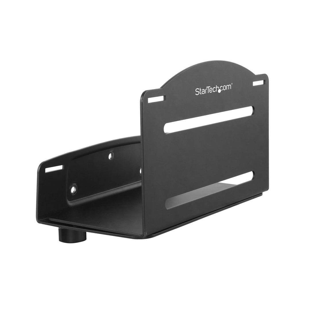 StarTech CPU Halterung, Wandhalterung, Tiefe 12-21cm, Metall (CPUWALLMNT) | Verstellbar, PC Wandhalt
