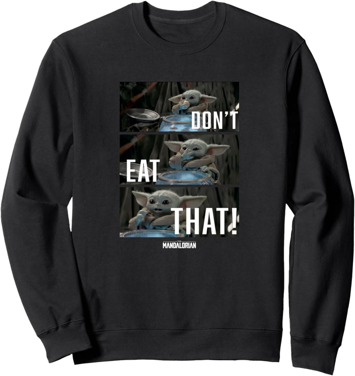 Star Wars: The Mandalorian Grogu Don't Eat That Panels Sweatshirt