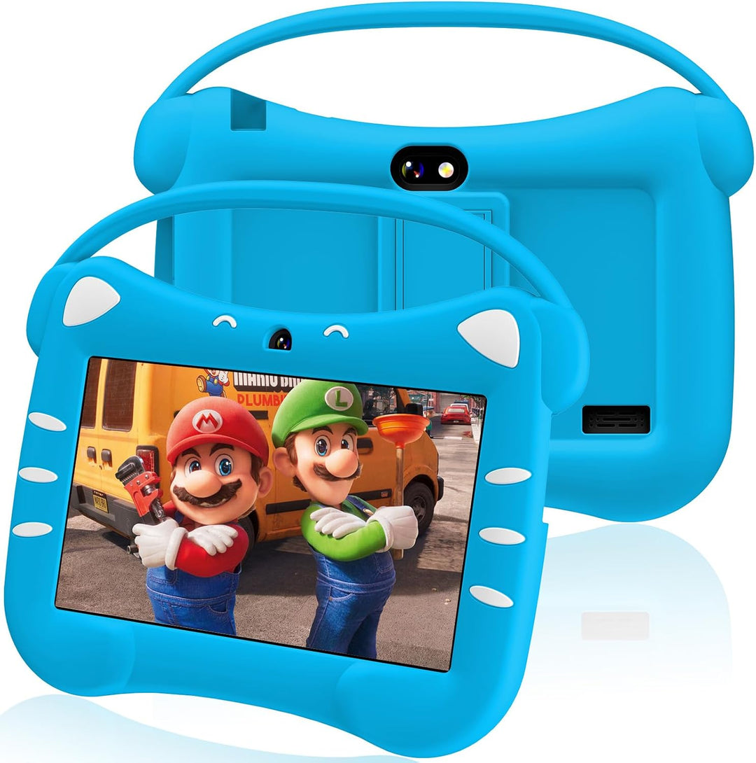 VESWWE Kinder Tablet 7 Zoll Android Tablet für Kinder mit WiFi Bluetooth 32GB ROM kindgerechte Hülle