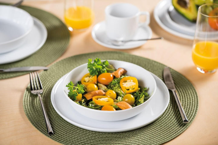 CREATABLE 16737, Serie Chef Collection WEISS, Geschirrset, Tafelservice 12 teilig, Weiss Tafelservic