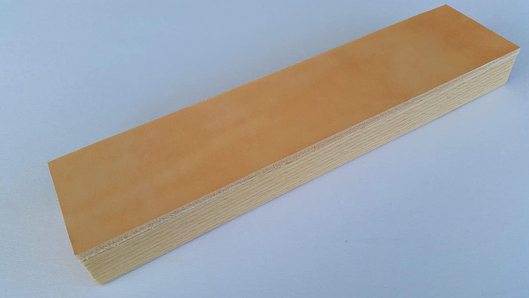 Streichriemen-Set » PODURO MINI KOMBI « Abziehleder auf Holz & Streichriemenpaste & Baumwollbeutel
