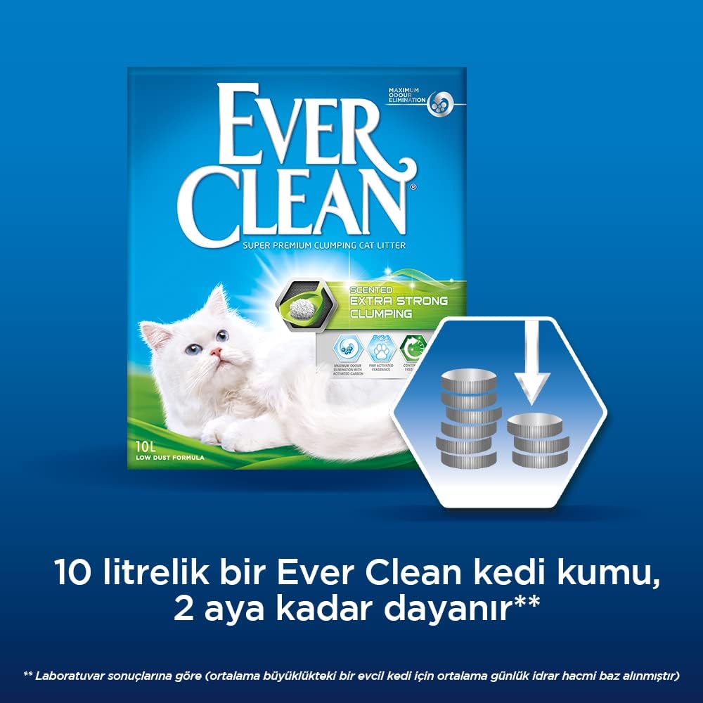 Ever Clean Katzenstreu, mit Duft, verklumpt, Stärke Extra Strong, 6 l