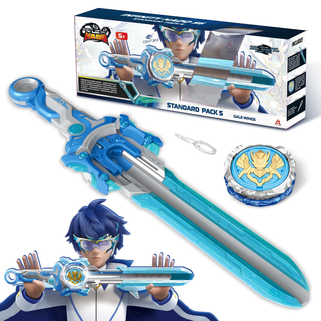 INFINITY NADO Kreisel für Kinder Metall Spielzeug Jungen, Battle Tops Kreisel Launcher Spielzeug, Sp