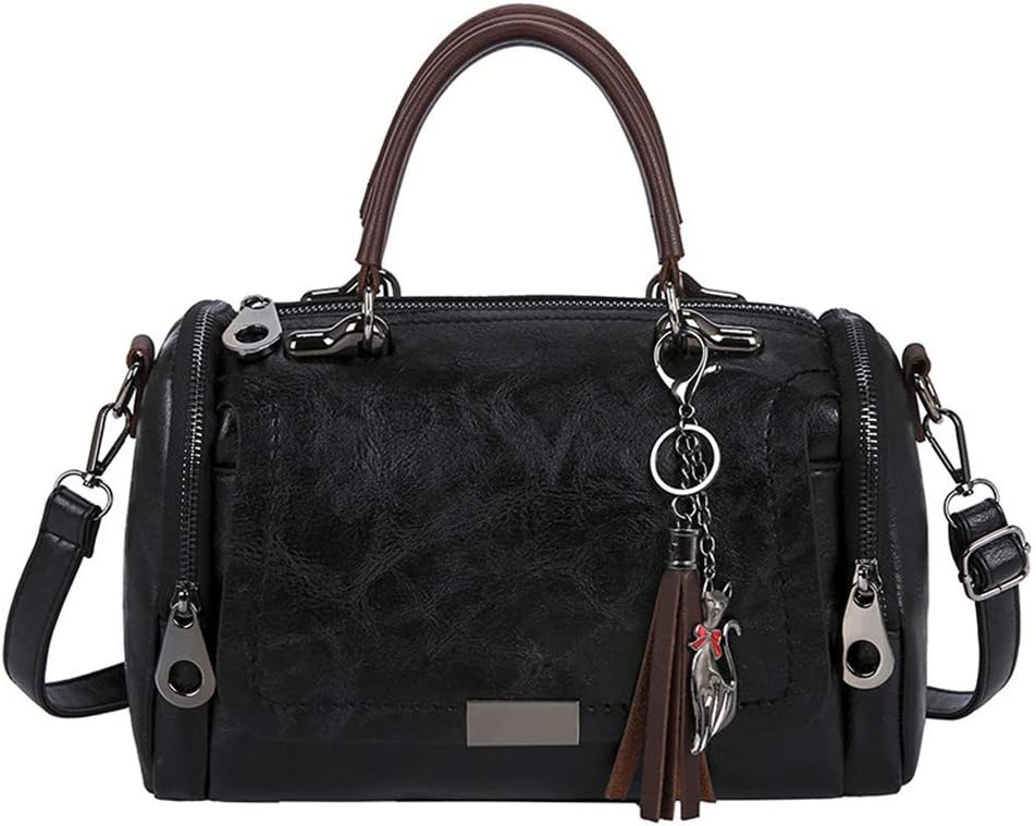 BUKESIYI Damen Tasche Umhängetasche Handtasche Frauen Klein Schultertasche Weekender Lack PU Leder C