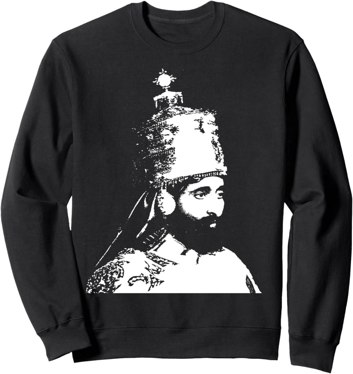 The King Stands Haile Selassie Krone Sweatshirt