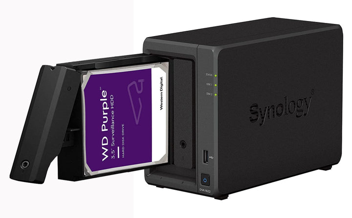 Synology DVA1622 NVR 6TB (2 x 3 TB) WD Purple