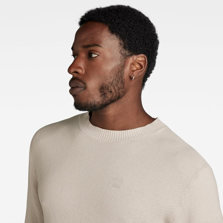 G-STAR Herren Premium Core Hooded Zip Sweater XS Beige (Whitebait D24461-d631-1603), XS Beige (White