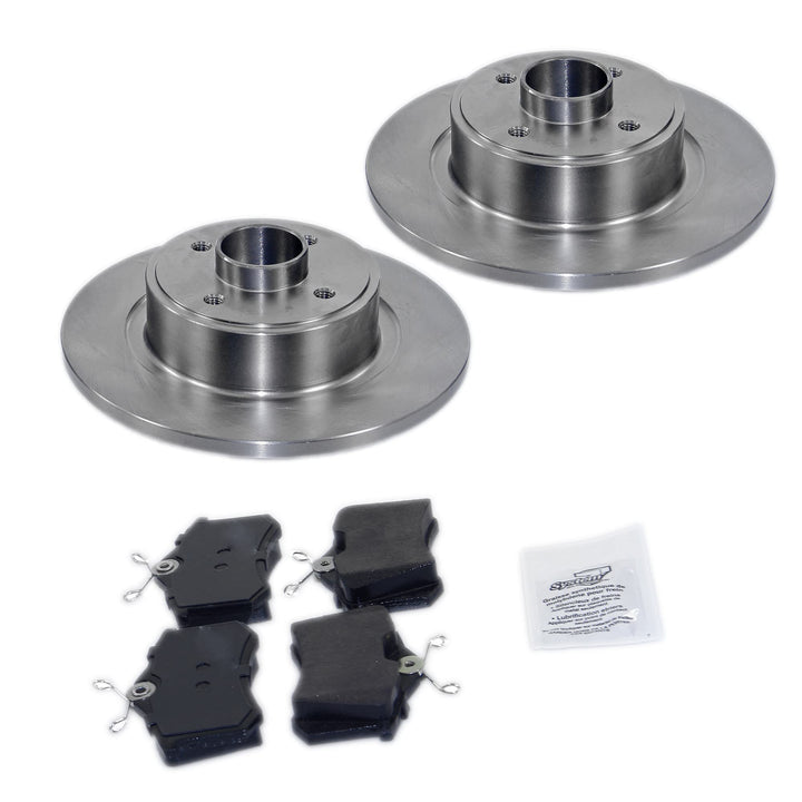 Bremsenset Hinterachse inkl. Bremsscheiben Ø 268 mm Voll + Bremsbeläge Hinten + Radlagersatz