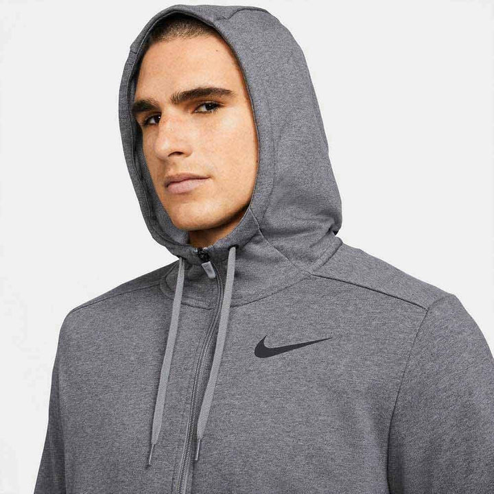 Nike CZ6376-071 M NK DF HDIE FZ FL Sweat Mens Charcoal Heathr/(Black) M