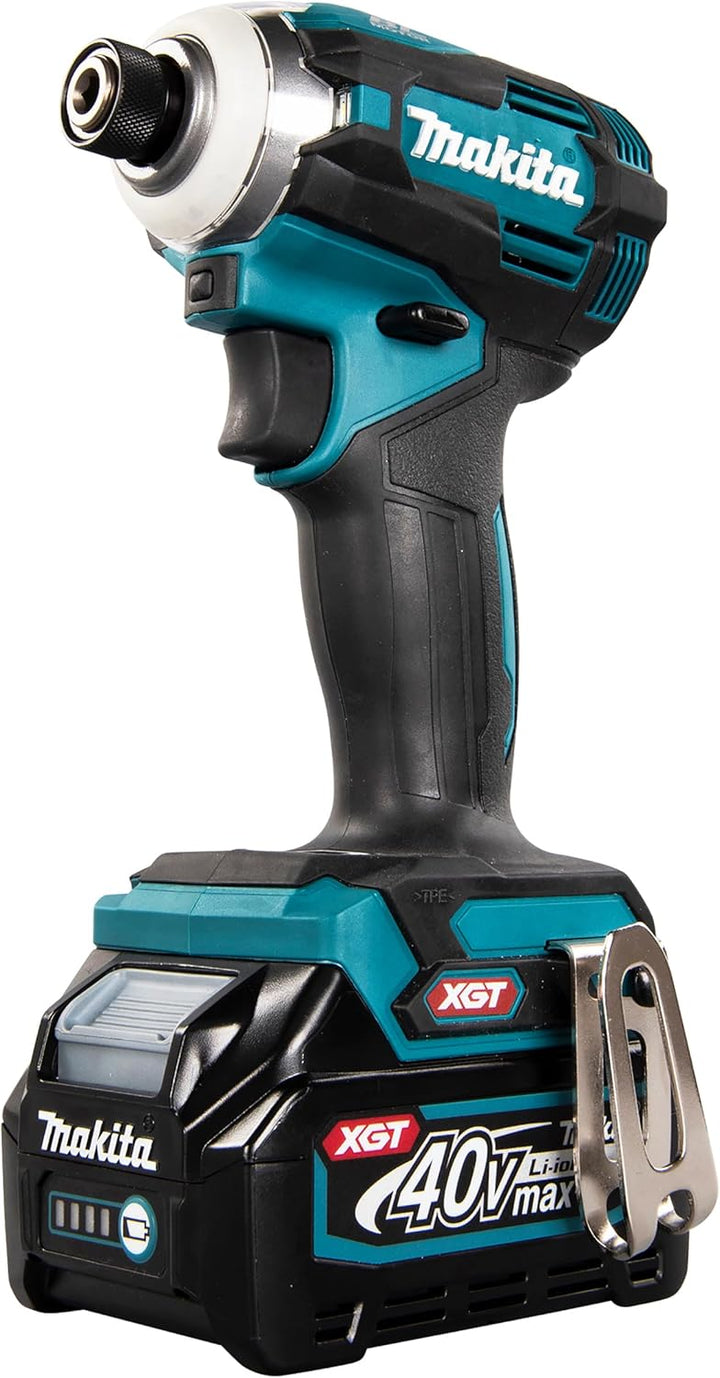 Makita TD001GD201 Akku-Schlagschrauber 40V max. / 2,5 Ah, 2 Akkus + Ladegerät im MAKPAC Petrol mit 2