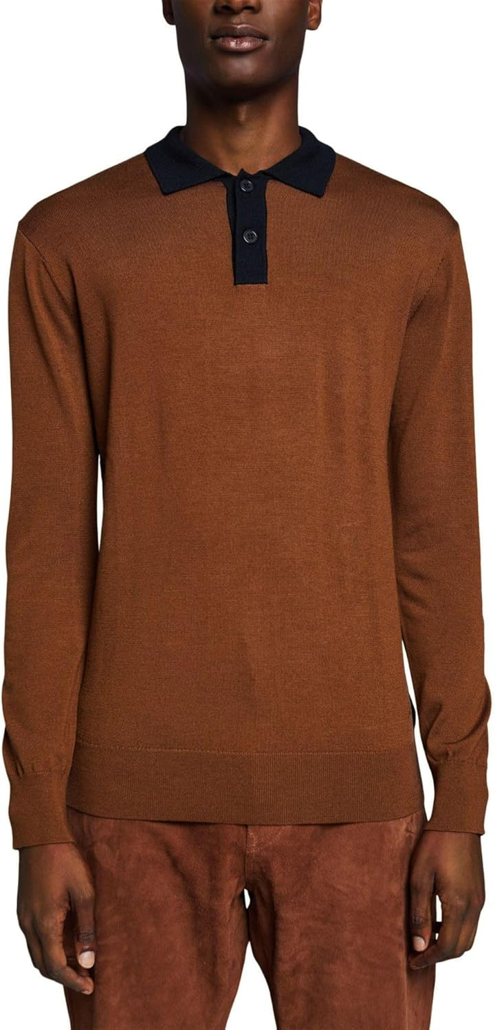 ESPRIT Pullover mit Polokragen aus Merinowolle