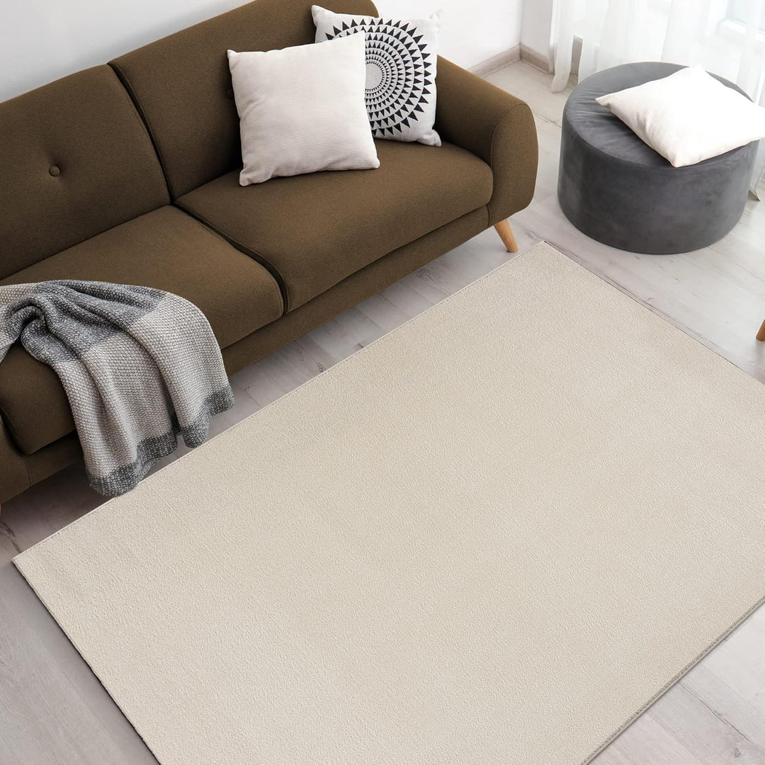 Impression Kurzflor-Wohnzimmerteppich - Schlichte Moderne Teppiche für Schlafzimmer, Büro, Flur, Küc